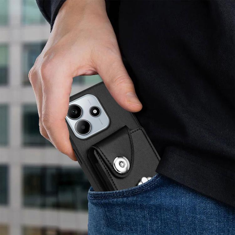 For Redmi Note 14 5G Global Organ Card Bag Ring Holder Phone Case