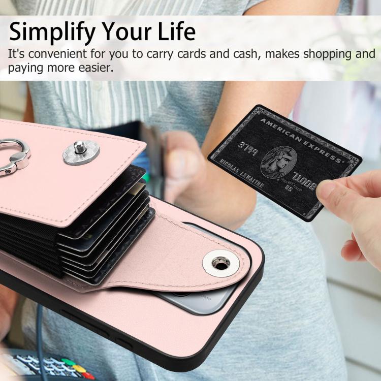 For Redmi Note 14 5G Global Organ Card Bag Ring Holder Phone Case