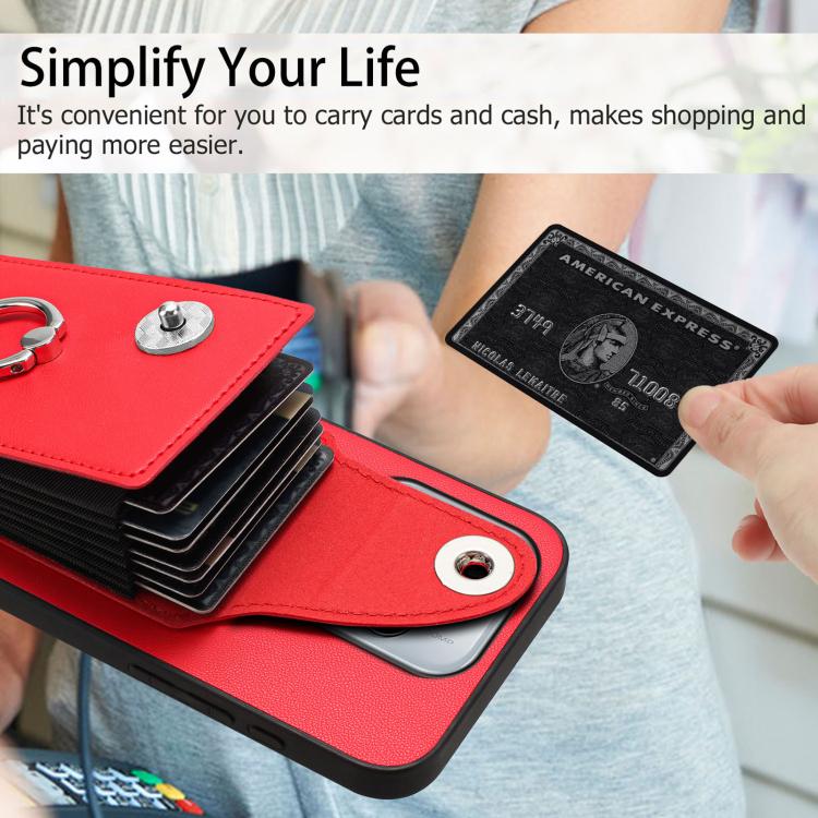 For Redmi Note 14 5G Global Organ Card Bag Ring Holder Phone Case