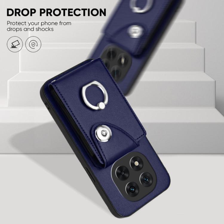 For Redmi Note 14 Pro 5G Global Organ Card Bag Ring Holder Phone Case