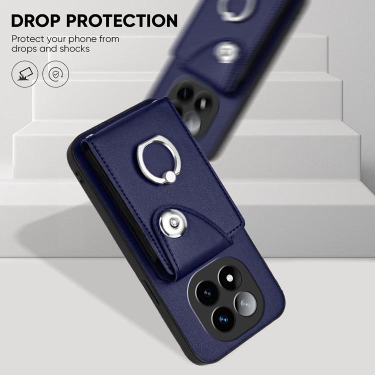 For Redmi Note 14 Pro+ 5G Global Organ Card Bag Ring Holder Phone Case