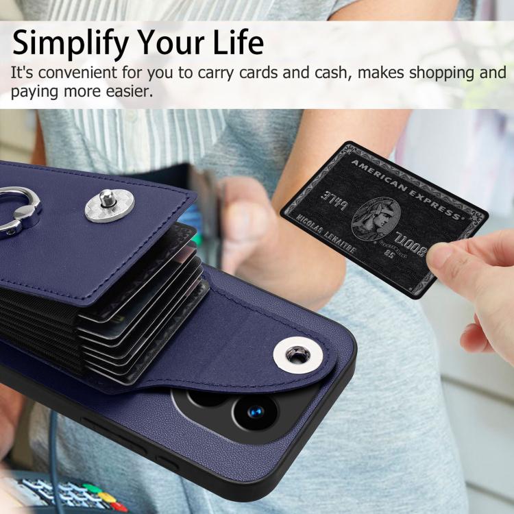 For Redmi Note 14 Pro+ 5G Global Organ Card Bag Ring Holder Phone Case