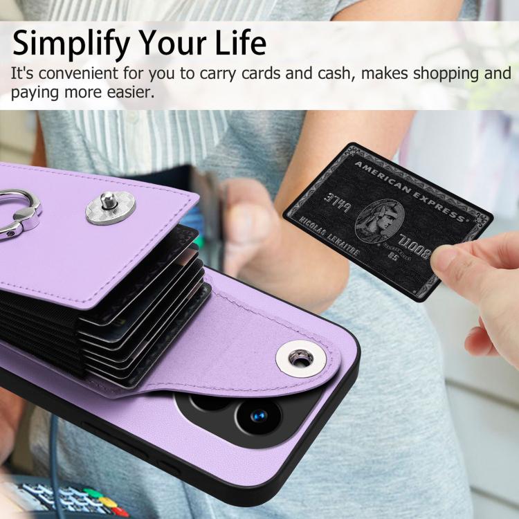 For Redmi Note 14 Pro+ 5G Global Organ Card Bag Ring Holder Phone Case