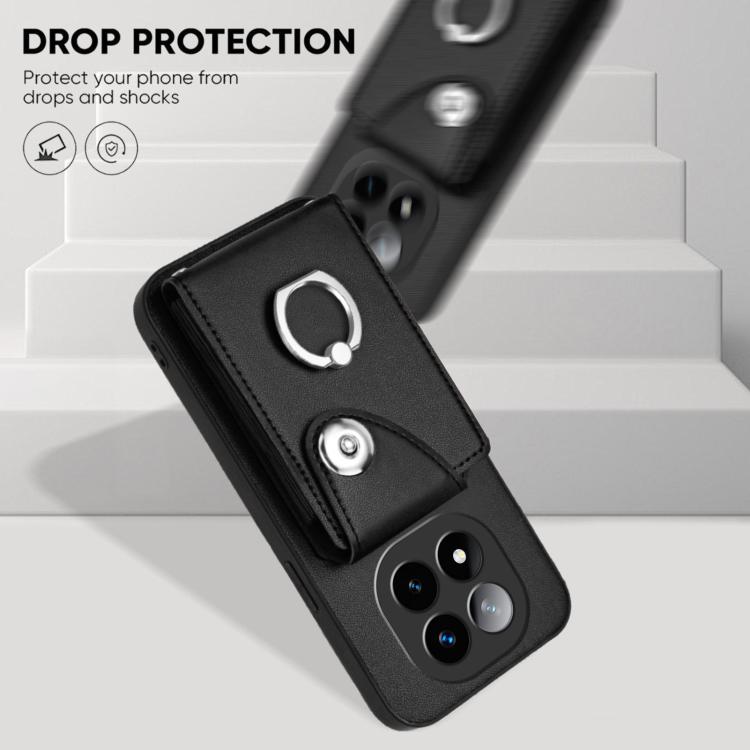 For Redmi Note 14 Pro+ 5G Global Organ Card Bag Ring Holder Phone Case