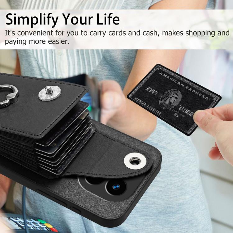 For Redmi Note 14 Pro+ 5G Global Organ Card Bag Ring Holder Phone Case