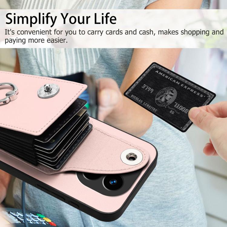 For Redmi Note 14 Pro+ 5G Global Organ Card Bag Ring Holder Phone Case