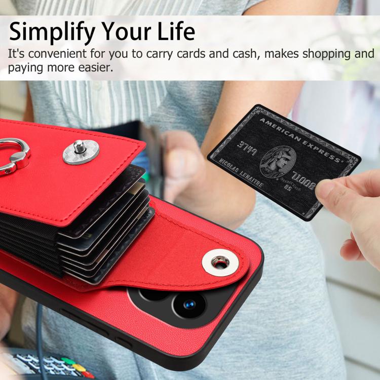 For Redmi Note 14 Pro+ 5G Global Organ Card Bag Ring Holder Phone Case