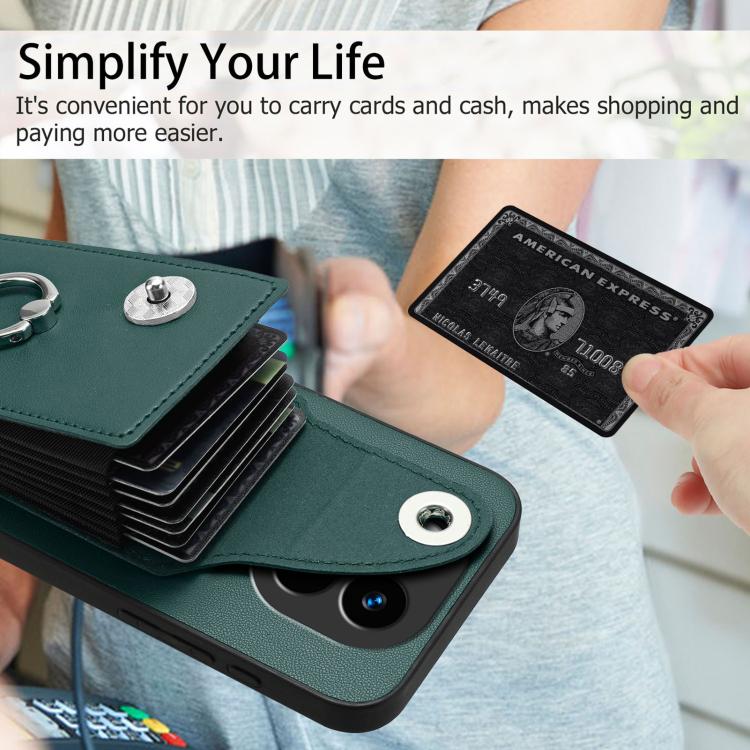 For Redmi Note 14 Pro+ 5G Global Organ Card Bag Ring Holder Phone Case