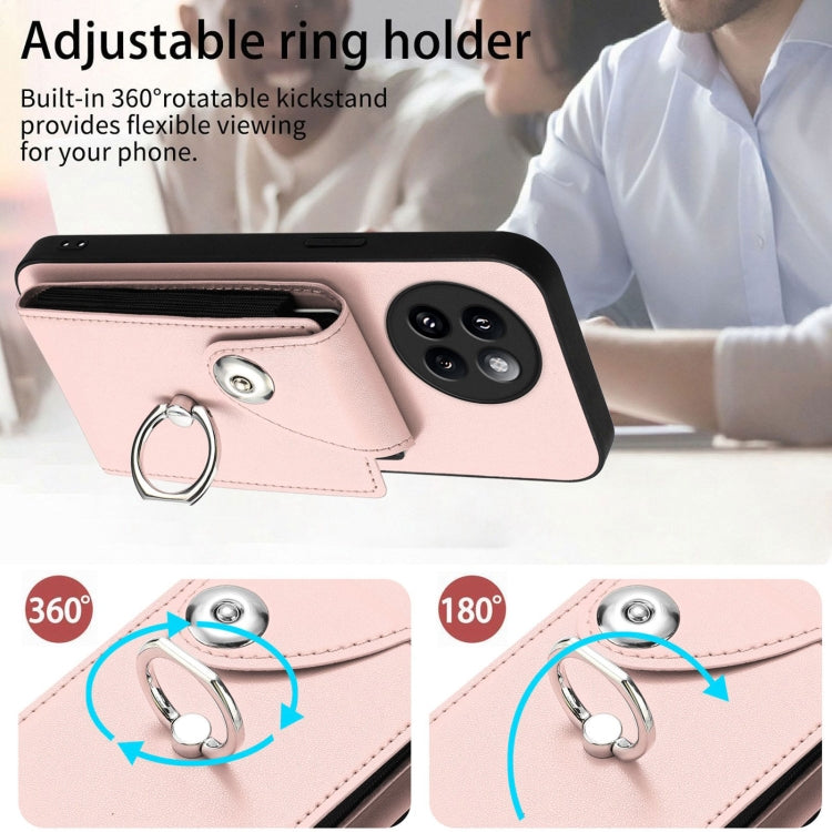For Xiaomi Civi 4 Pro Organ Card Bag Ring Holder Phone Case