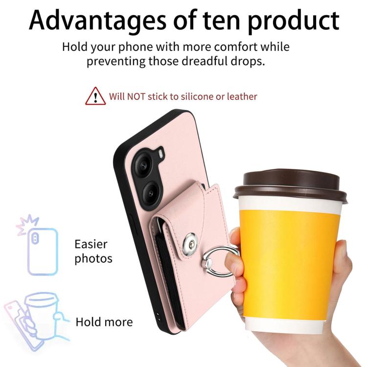 For Xiaomi Poco X7 Pro Organ Card Bag Ring Holder Phone Case