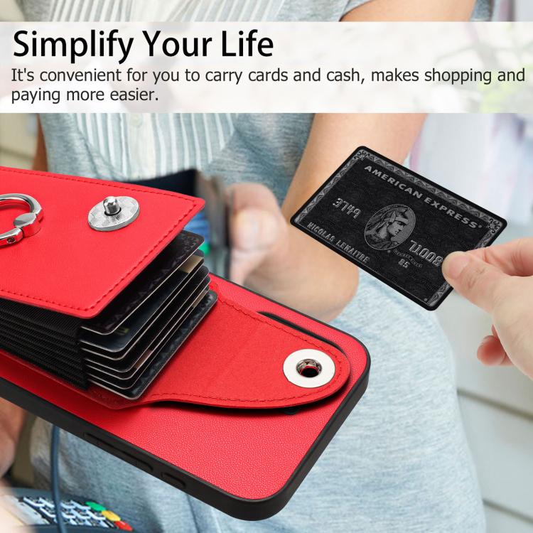 For Xiaomi Poco X7 Pro Organ Card Bag Ring Holder Phone Case