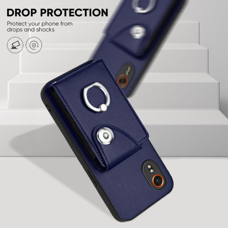 For Samsung Galaxy XCover7 Organ Card Bag Ring Holder Phone Case