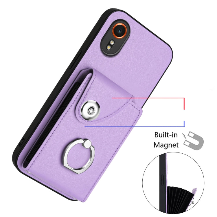 For Samsung Galaxy XCover7 Organ Card Bag Ring Holder Phone Case