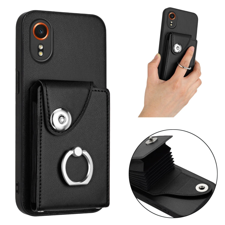 For Samsung Galaxy XCover7 Organ Card Bag Ring Holder Phone Case