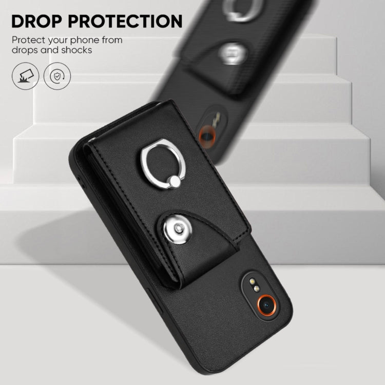 For Samsung Galaxy XCover7 Organ Card Bag Ring Holder Phone Case