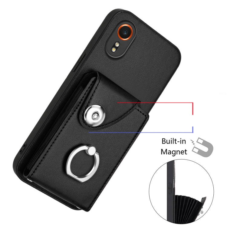 For Samsung Galaxy XCover7 Organ Card Bag Ring Holder Phone Case