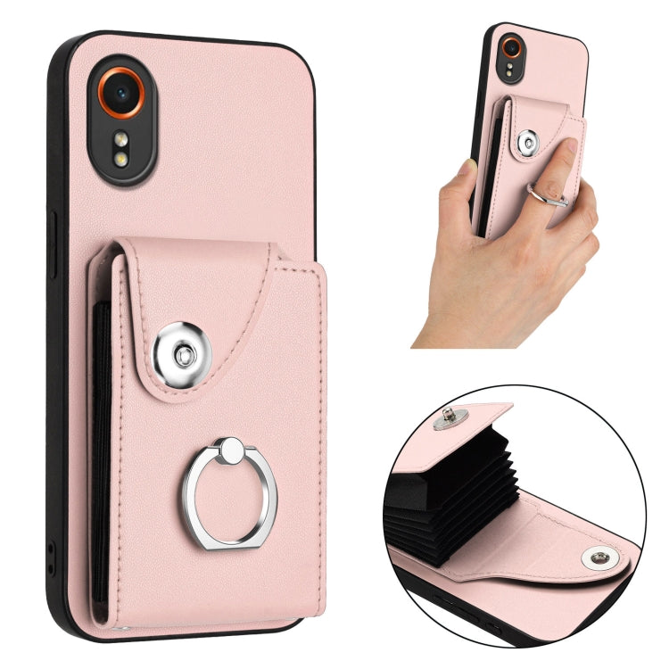 For Samsung Galaxy XCover7 Organ Card Bag Ring Holder Phone Case