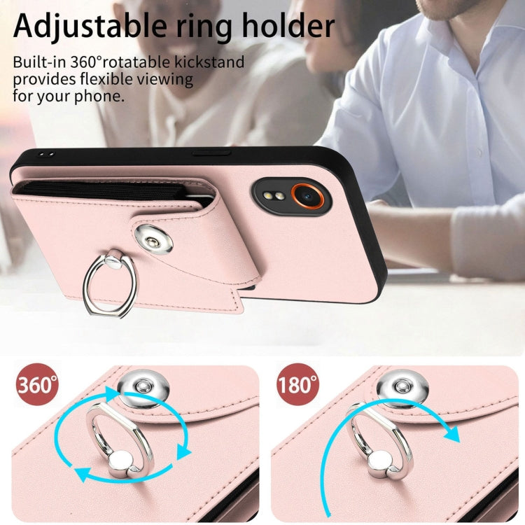 For Samsung Galaxy XCover7 Organ Card Bag Ring Holder Phone Case
