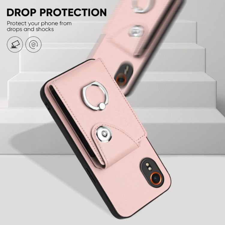 For Samsung Galaxy XCover7 Organ Card Bag Ring Holder Phone Case