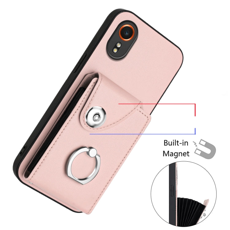 For Samsung Galaxy XCover7 Organ Card Bag Ring Holder Phone Case
