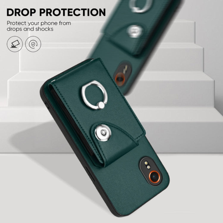 For Samsung Galaxy XCover7 Organ Card Bag Ring Holder Phone Case