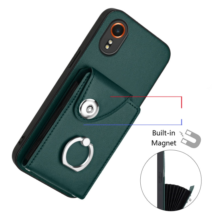 For Samsung Galaxy XCover7 Organ Card Bag Ring Holder Phone Case
