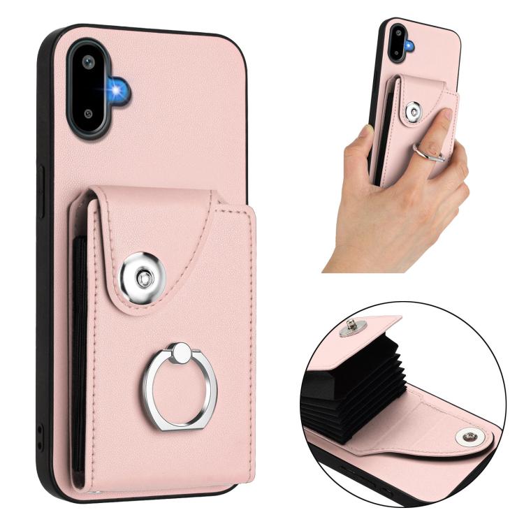 For Samsung Galaxy F06 5G / M06 5G Organ Card Bag Ring Holder Phone Case