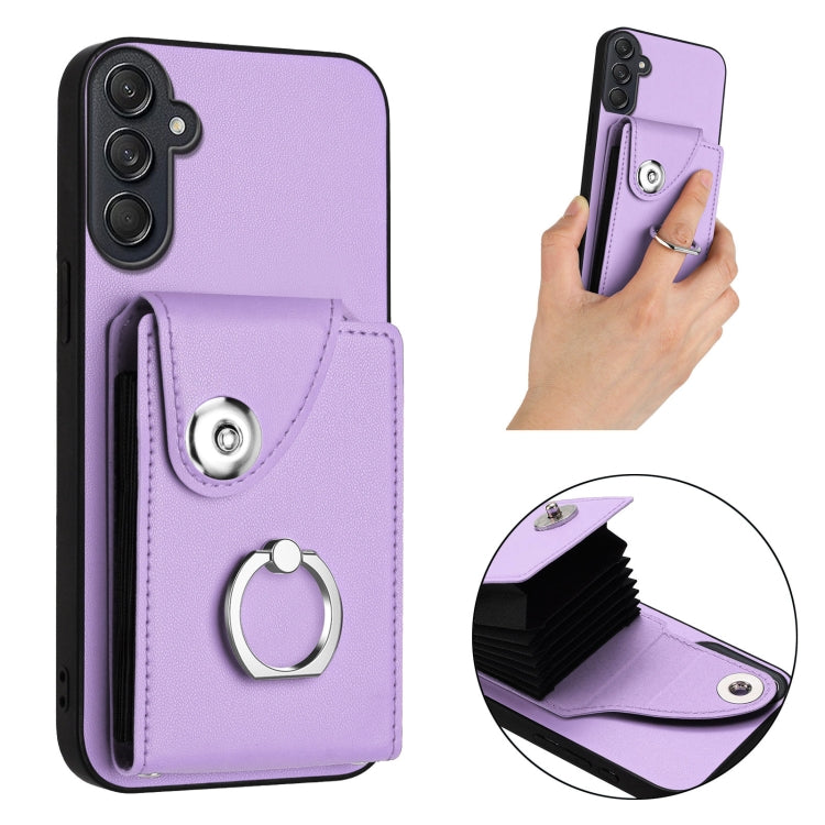For Samsung Galaxy M55 / C55 5G Organ Card Bag Ring Holder Phone Case