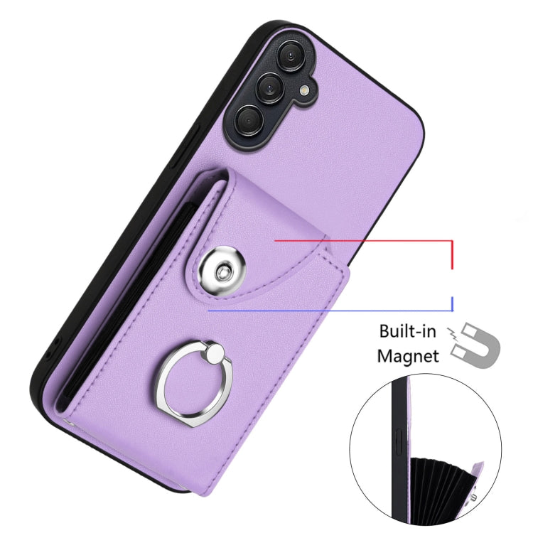 For Samsung Galaxy M55 / C55 5G Organ Card Bag Ring Holder Phone Case