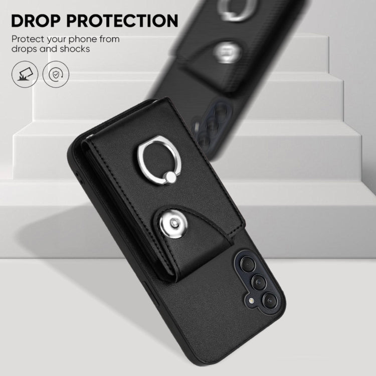 For Samsung Galaxy M55 / C55 5G Organ Card Bag Ring Holder Phone Case