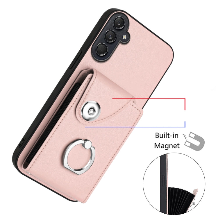 For Samsung Galaxy M55 / C55 5G Organ Card Bag Ring Holder Phone Case