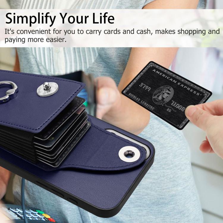 For Samsung Galaxy M35 5G Organ Card Bag Ring Holder Phone Case
