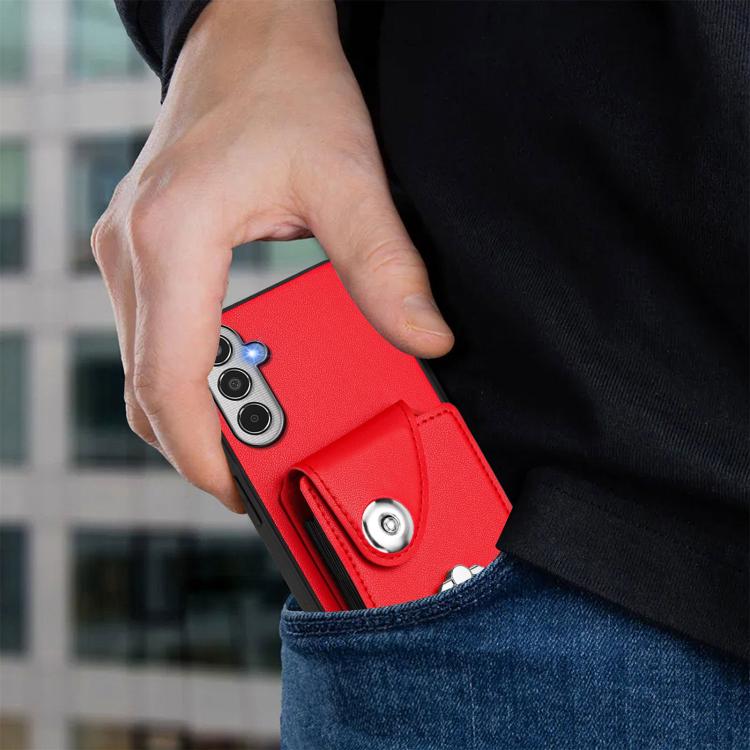 For Samsung Galaxy M35 5G Organ Card Bag Ring Holder Phone Case
