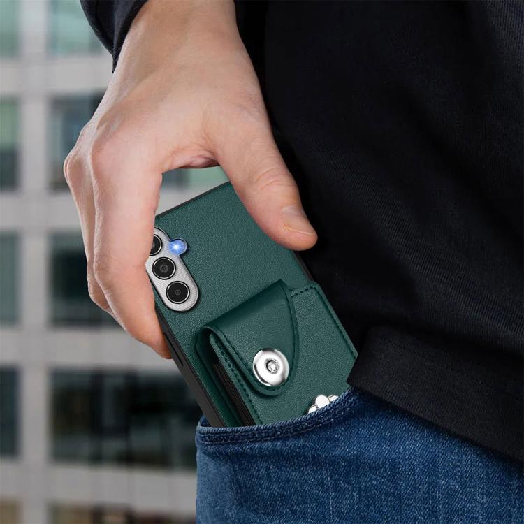 For Samsung Galaxy M35 5G Organ Card Bag Ring Holder Phone Case