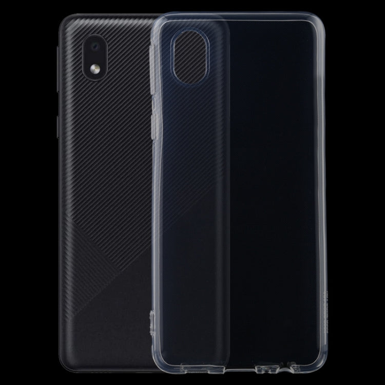 For Samsung Galaxy A01 Core 0.75mm Ultra-thin Transparent TPU Soft Protective Case