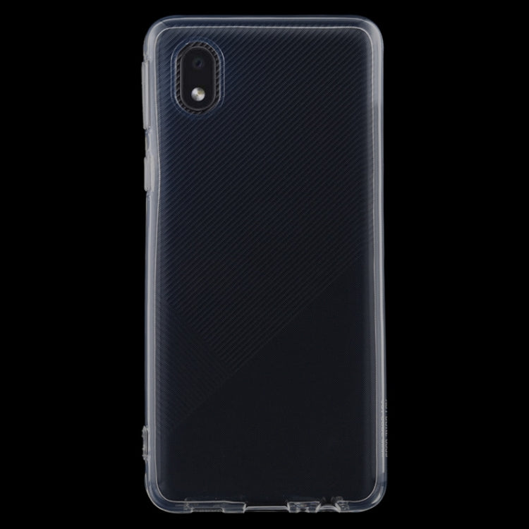 For Samsung Galaxy A01 Core 0.75mm Ultra-thin Transparent TPU Soft Protective Case