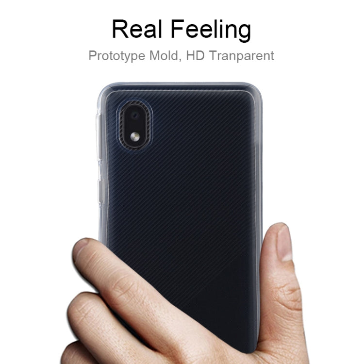 For Samsung Galaxy A01 Core 0.75mm Ultra-thin Transparent TPU Soft Protective Case