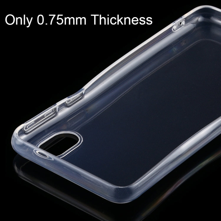 For Samsung Galaxy A01 Core 0.75mm Ultra-thin Transparent TPU Soft Protective Case