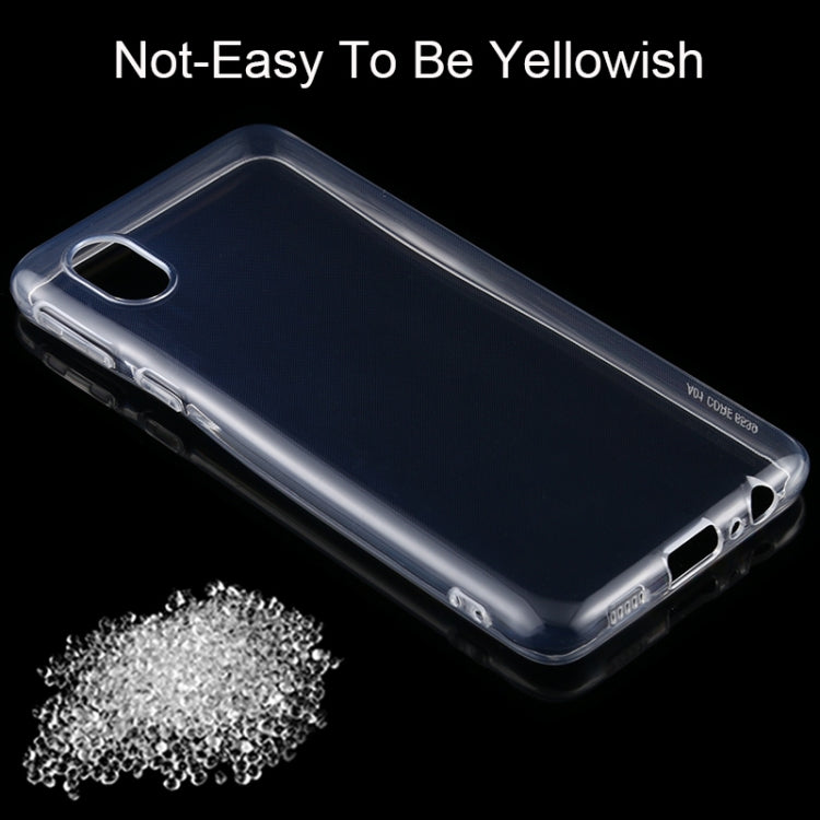 For Samsung Galaxy A01 Core 0.75mm Ultra-thin Transparent TPU Soft Protective Case