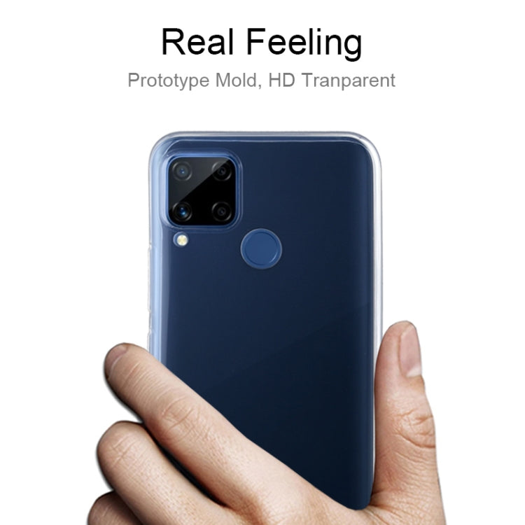 For OPPO Realme C15 0.75mm Ultra-thin Transparent TPU Soft Protective Case