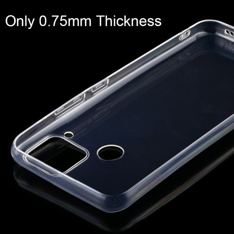 For OPPO Realme C15 0.75mm Ultra-thin Transparent TPU Soft Protective Case