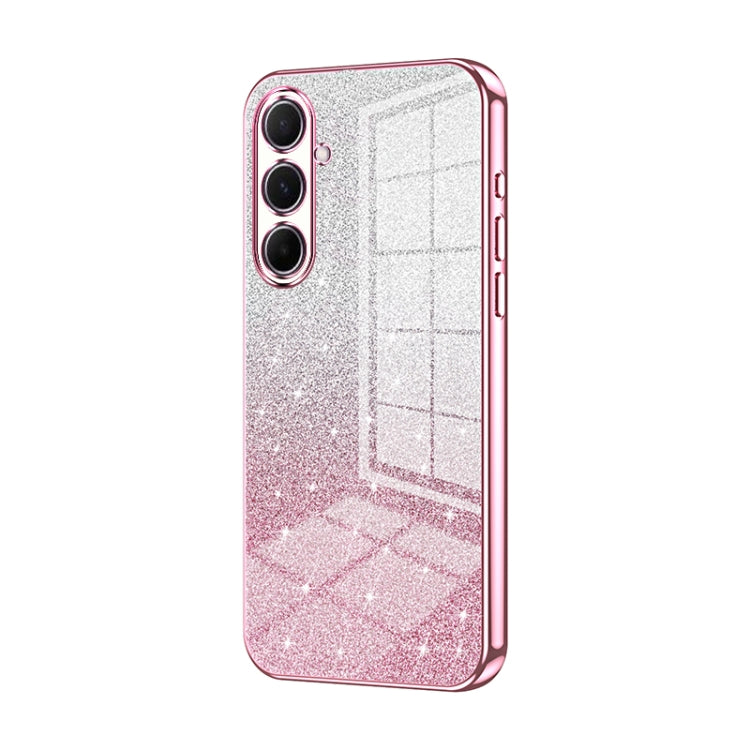 For Samsung Galaxy A56 Gradient Glitter Powder Electroplated Phone Case