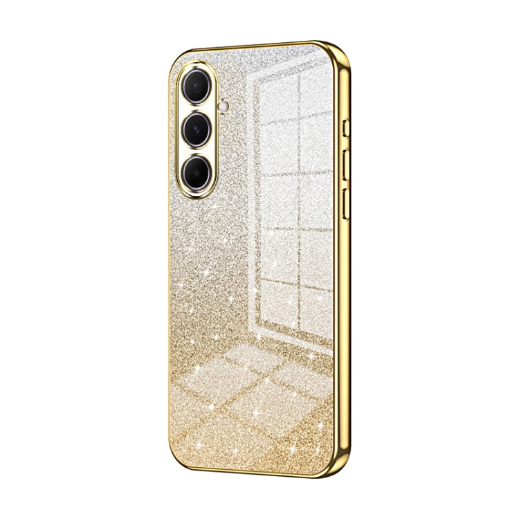 For Samsung Galaxy A56 Gradient Glitter Powder Electroplated Phone Case