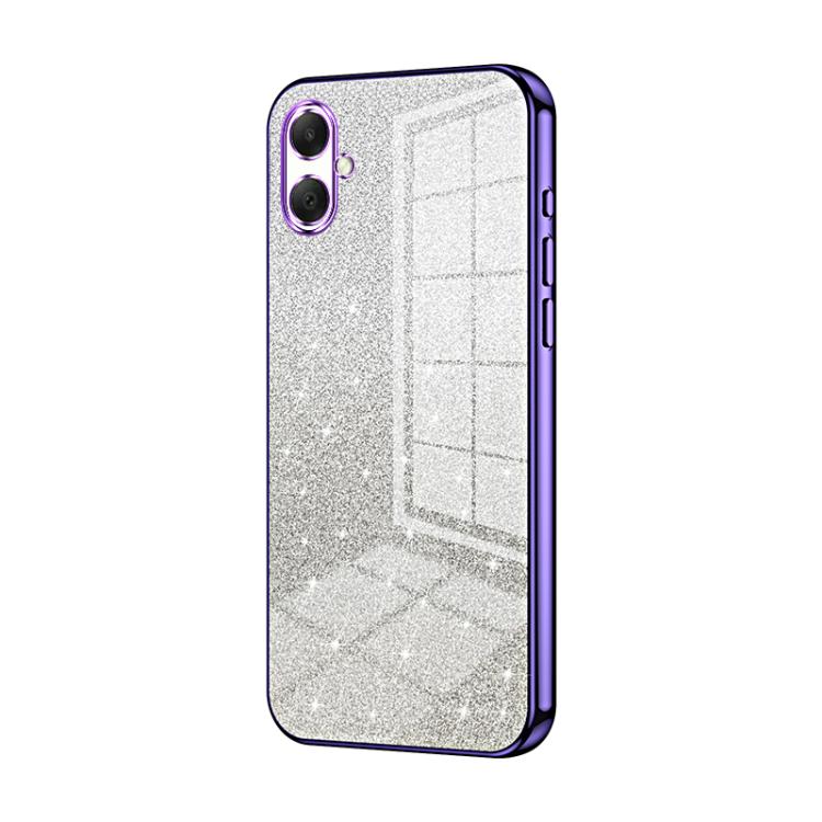 For Samsung Galaxy A07 Gradient Glitter Powder Electroplated Phone Case
