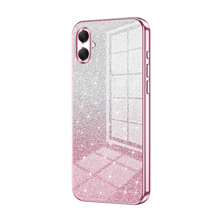 For Samsung Galaxy A07 Gradient Glitter Powder Electroplated Phone Case