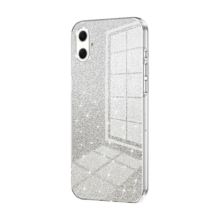For Samsung Galaxy A07 Gradient Glitter Powder Electroplated Phone Case