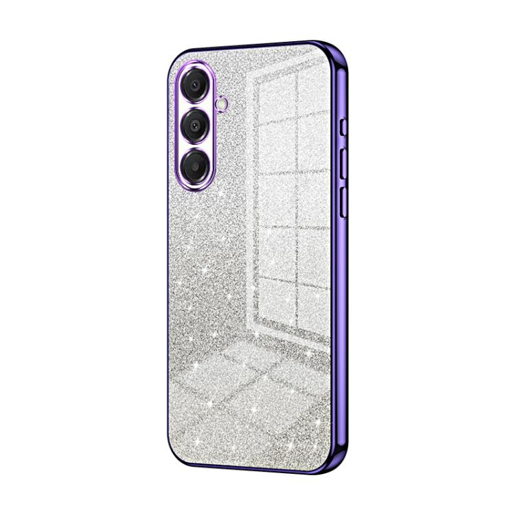 For Samsung Galaxy A17 Gradient Glitter Powder Electroplated Phone Case
