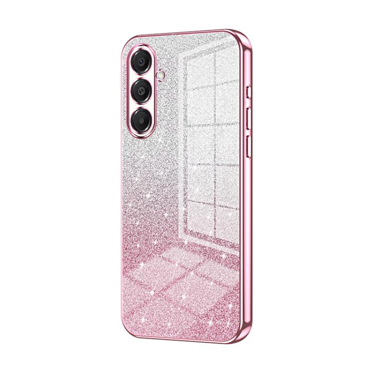 For Samsung Galaxy A17 Gradient Glitter Powder Electroplated Phone Case