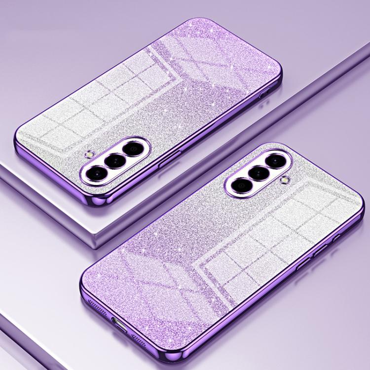 For Samsung Galaxy A57 5G Gradient Glitter Powder Electroplated Phone Case