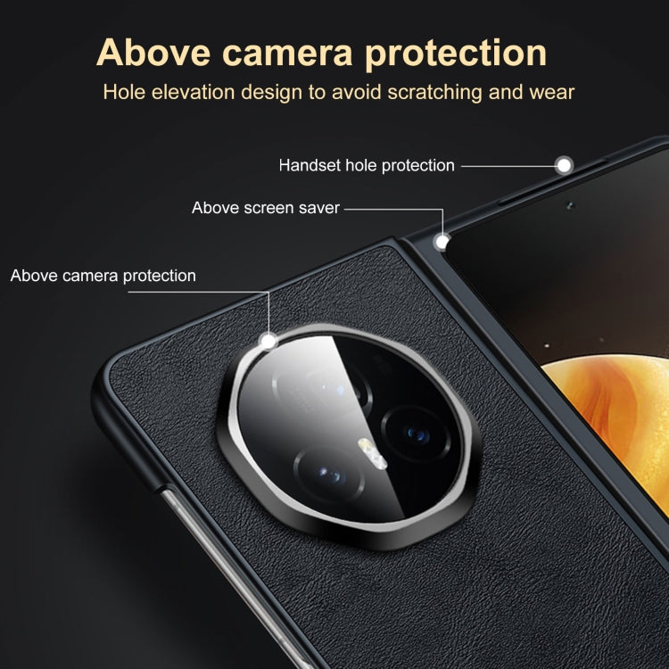 For Honor Magic V3 SULADA Shockproof TPU + Handmade Leather Phone Case